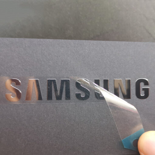 Adesivo in metallo Samsung 3 loghi JTT | Produttori, fabbrica di adesivi con logo metallico personalizzato professionale in Cina
