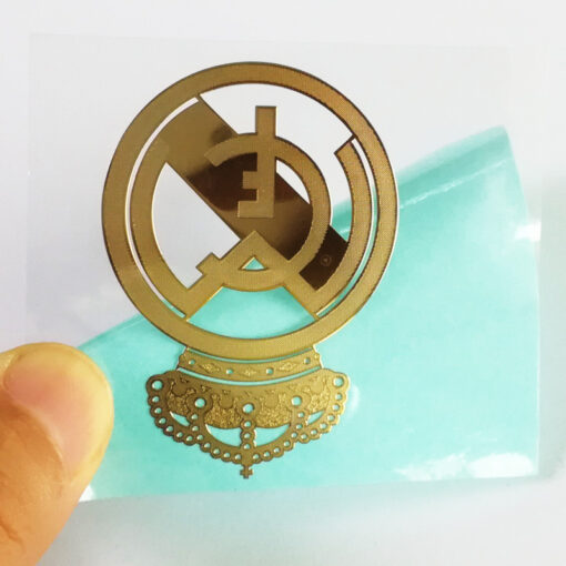 82 ໂລໂກ້ JTT | ຈີນມືອາຊີບ Custom Metallic Logo Stickers ຜູ້ຜະລິດ, ໂຮງງານຜະລິດ
