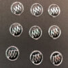 ສະຕິກເກີລົດທຸງໂລຫະ 21 JTT logos | ຈີນມືອາຊີບ Custom Metallic Logo Stickers ຜູ້ຜະລິດ, ໂຮງງານຜະລິດ