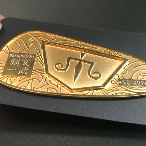 ゴルフクラブの金属ステッカー 9 JTT ロゴ | 中国プロのカスタム金属ロゴステッカーメーカー、工場