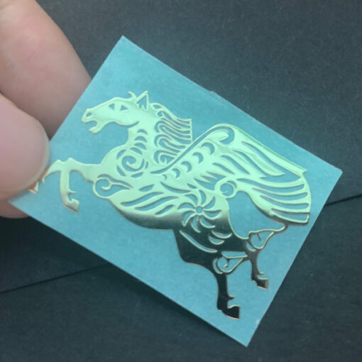 Aushöhlen von Metallaufklebern 18 JTT-Logos | China Professionelle Hersteller von benutzerdefinierten metallischen Logoaufklebern, Fabrik