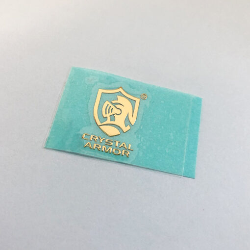 Adesivo in metallo con scatola di imballaggio 17 loghi JTT | Produttori, fabbrica di adesivi con logo metallico personalizzato professionale in Cina
