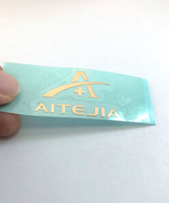 Verpackungsbox-Metallaufkleber 35 JTT-Logos | China Professionelle Hersteller von benutzerdefinierten metallischen Logoaufklebern, Fabrik