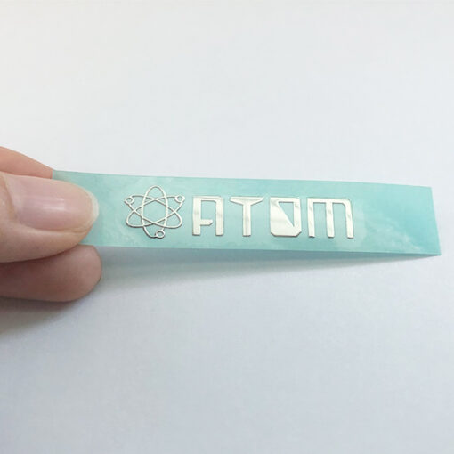 Металлическая наклейка на упаковочную коробку 41 логотип JTT | Китай Профессиональные производители металлических наклеек с логотипом на заказ, Фабрика