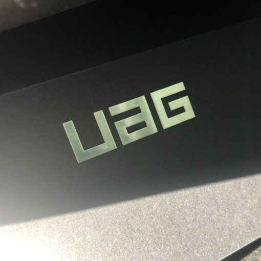 Adesivo de metal UAG 5 logotipos JTT | Fabricantes, fábrica de adesivos com logotipo metálico personalizado profissional na China