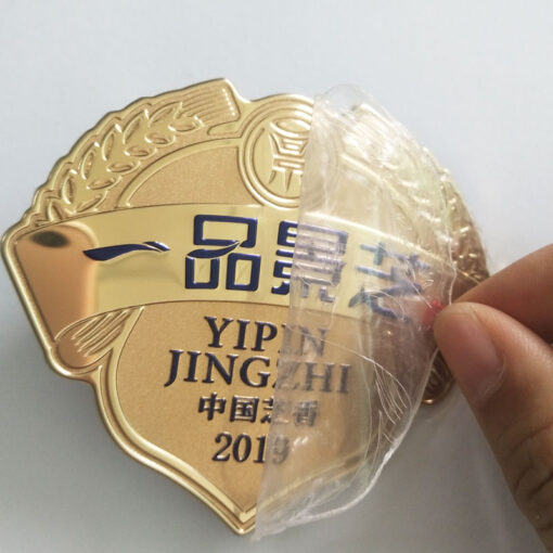 Adesivo de metal vinho 10 logotipos JTT | Fabricantes, fábrica de adesivos com logotipo metálico personalizado profissional na China