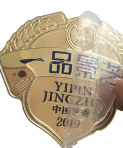 Autocollant métal vin 13 logos JTT | Chine Fabricants professionnels d'autocollants de logo métallique personnalisés, usine