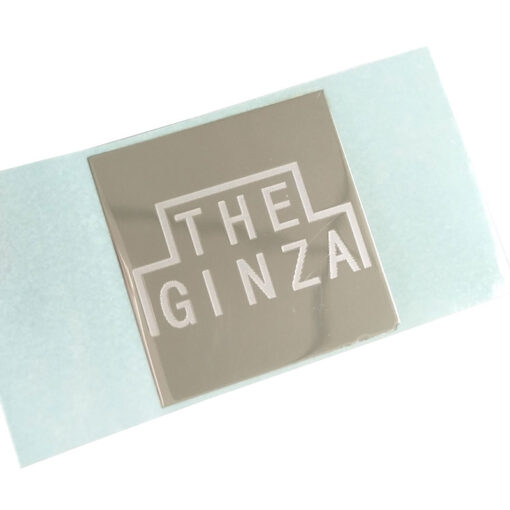 ສະຕິກເກີໂລຫະ nickel 12 ໂລໂກ້ JTT | ຈີນມືອາຊີບ Custom Metallic Logo Stickers ຜູ້ຜະລິດ, ໂຮງງານຜະລິດ
