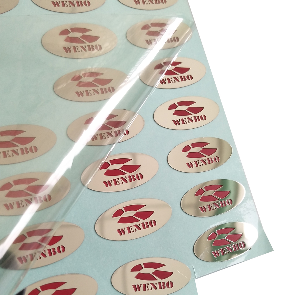 nickel metal sticker 35 JTT logos | China Professional Custom Metallic Logo Stickers Manufacturers, Factory