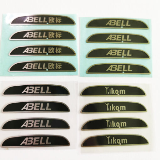 ສະຕິກເກີໂລຫະສະແຕນເລດ 20 ໂລໂກ້ JTT | ຈີນມືອາຊີບ Custom Metallic Logo Stickers ຜູ້ຜະລິດ, ໂຮງງານຜະລິດ