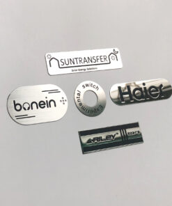 Edelstahl-Metallaufkleber 22 1 JTT-Logos | China Professionelle Hersteller von benutzerdefinierten metallischen Logoaufklebern, Fabrik
