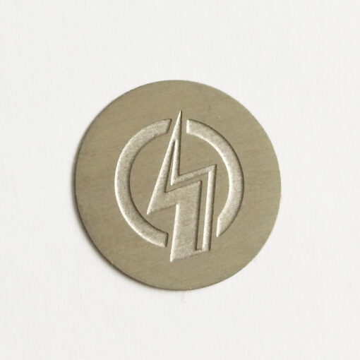 Edelstahl-Metallaufkleber 42 JTT-Logos | China Professionelle Hersteller von benutzerdefinierten metallischen Logoaufklebern, Fabrik