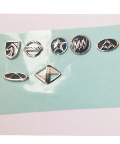 3D metal sticker 8 JTT logos | China Professional Custom Metallic Logo Stickers Manufacturers, Factory