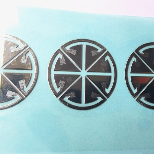 adesivo in metallo nichel 48 loghi JTT | Produttori, fabbrica di adesivi con logo metallico personalizzato professionale in Cina