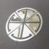 nickel metal sticker 49 JTT logos | China Professional Custom Metallic Logo Stickers Manufacturers, Factory
