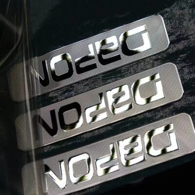 Nickel-Metallaufkleber 0003 JTT-Logos | Hersteller, Fabrik für professionelle kundenspezifische metallische Logo-Aufkleber in China