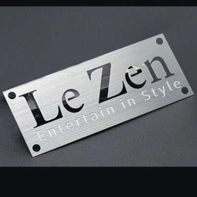 Adesivo in metallo in acciaio inossidabile 01 loghi JTT | Produttori, fabbrica di adesivi con logo metallico personalizzato professionale in Cina
